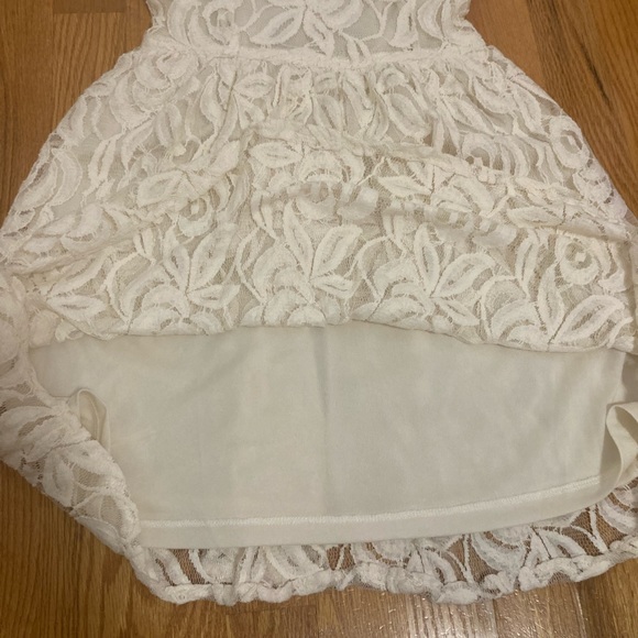 H&M Divided Off-White Dress with Lace - Size 4 US - Picture 5 of 7
